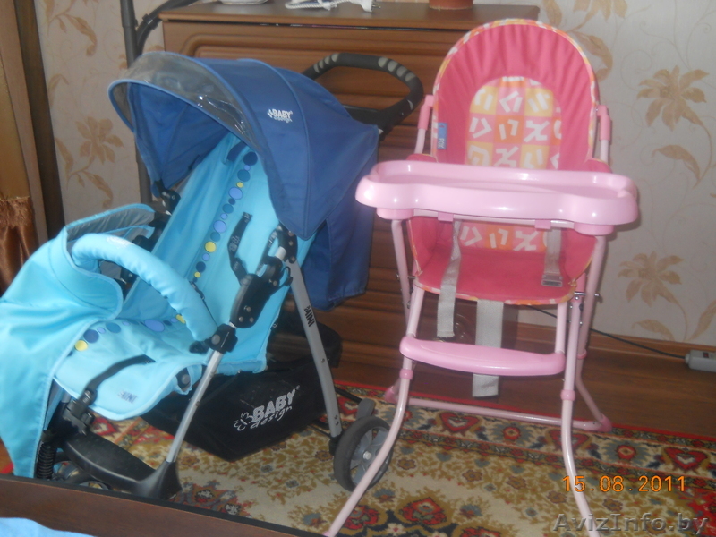 коляска, стульчик для кормления - Изображение #1, Объявление #354457