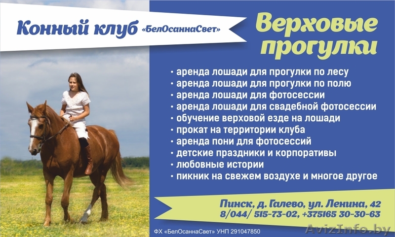 Конный клуб "БелОсаннаСвет" - Изображение #1, Объявление #1623098