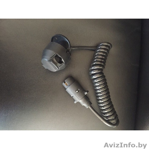 Кабель спиральный 7жыл.,вилка+розетка 12В, 2,5м - Изображение #1, Объявление #1644066