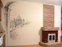 роспись стен, картины на шелке, графика, акварель. Под заказ - Изображение #8, Объявление #218007