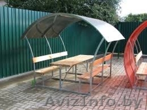 Беседка разборная, металлическая.