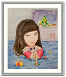 Шарж- на юбилей, свадьбу, выпускной, годовщину 