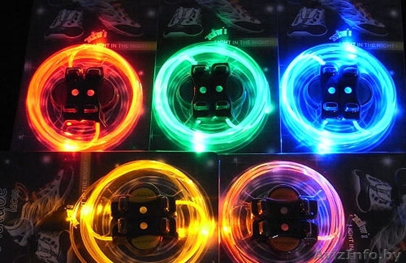 Шнурки светящиеся FULLY LACED GLOW IN THE DARK FLAT LACES NIKE AIR YEEZY - Изображение #2, Объявление #67404