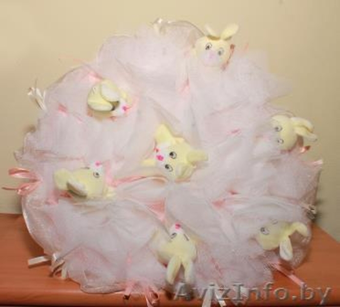 Букеты из мягких игрушек к выписке из Роддома и любому празднику в Пинске. - Изображение #3, Объявление #1170879