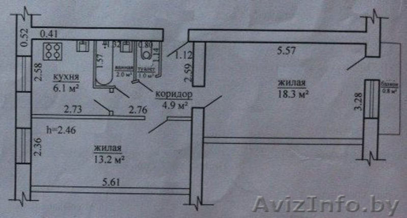 Продается двухкомнатная приватизированная квартира в Западном микрорайоне, по ул - Изображение #5, Объявление #1354002